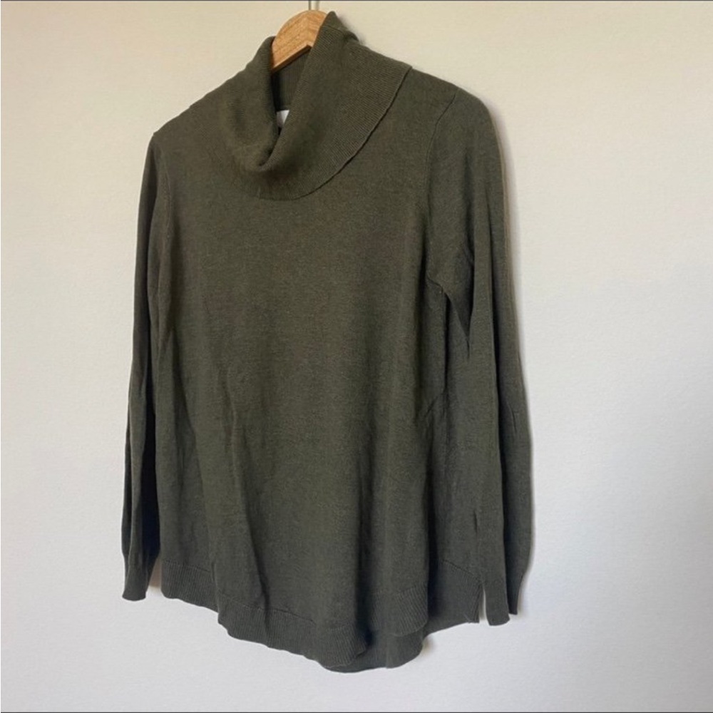 Magaschoni | Green Cashmere Blend Turtleneck Sweater Size L